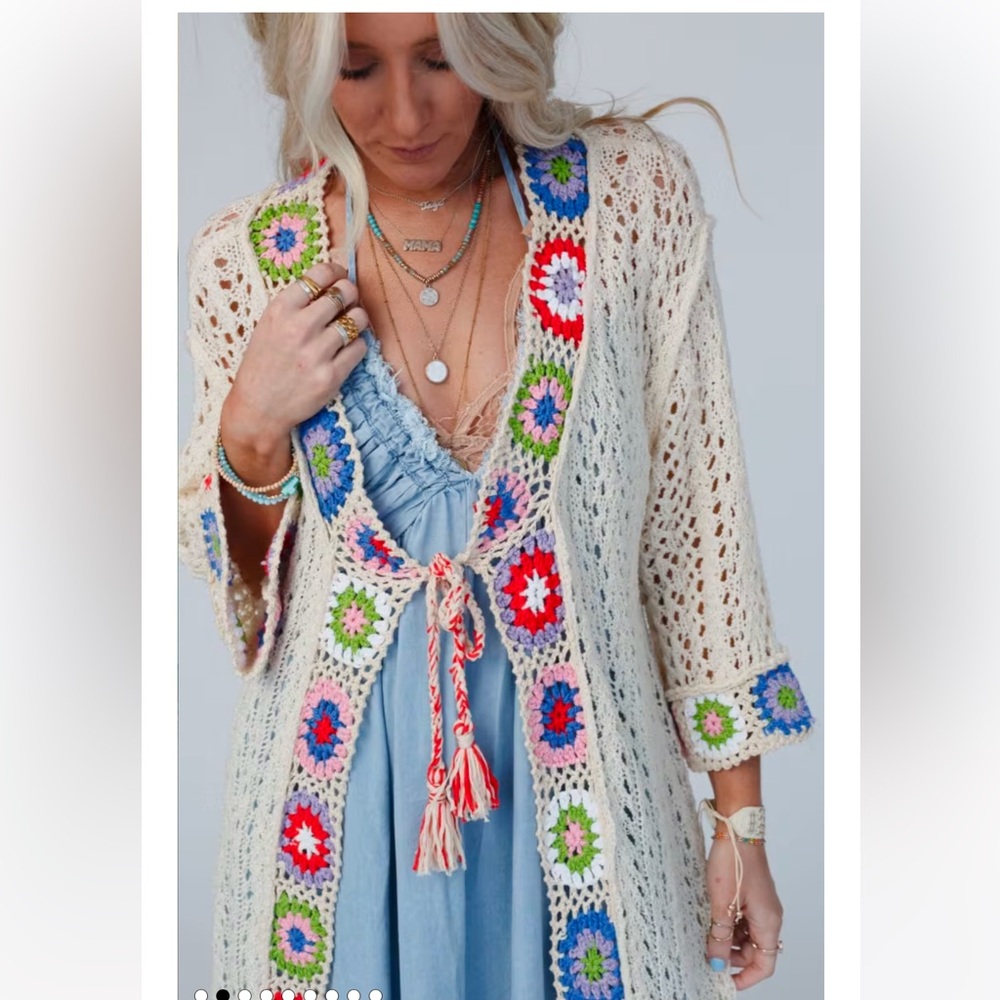 POL crochet women’s cardigan
